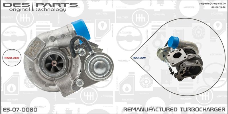 OES PARTS kompresorius, įkrovimo sistema ES-07-0080